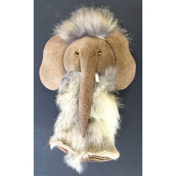 Vintage Handcrafted in Poland Fur & Suede Mammoth/Elephant  EUC - Picture 3 of 6